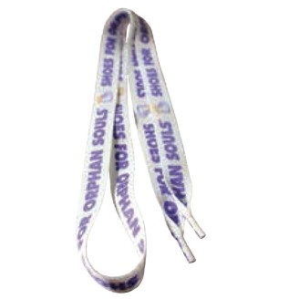 Standard Polyester Dye Sublimated ¾"x45" Shoelaces Pair (Domestically Produced)