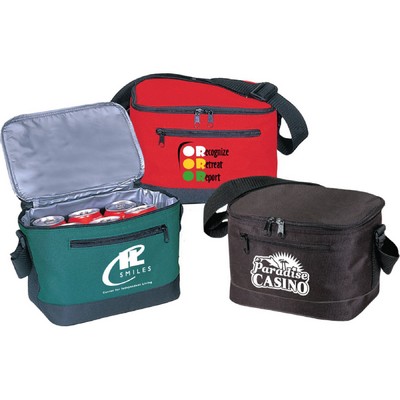 Thermal Insulated Cooler Bag w/ Pockets & Strap