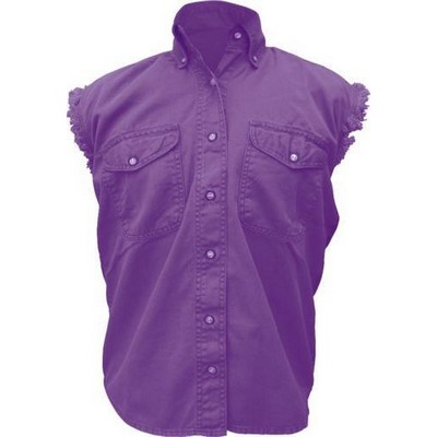 Purple Ladies Sleeveless Shirt