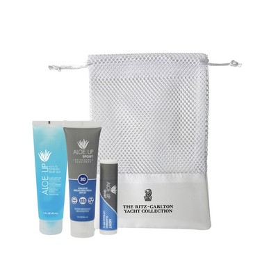 Aloe Up Small Mesh Bag with Sport Sunscreen