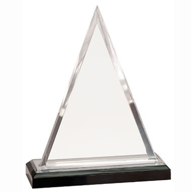 Silver Triangle Impress Acrylic Award (8")