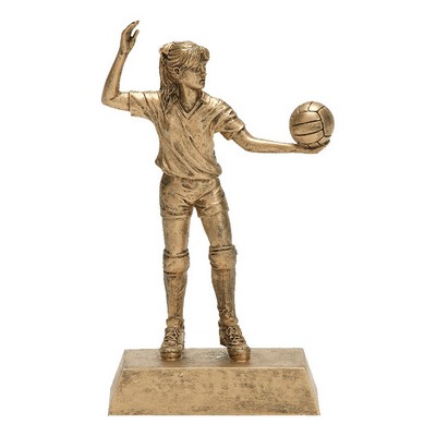 10.5" Female Volleyball Signature Resin Figure Trophy