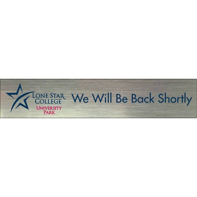 Desk or Door Sign (2"x10") All Imprinted Logo Only