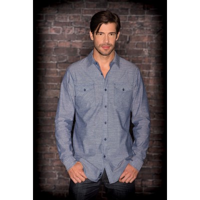 Burnside® Men's Chambray Long Sleeve Shirt