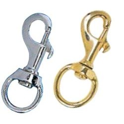 3" Brass Swivel Snap Hooks