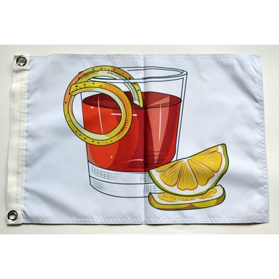 Golf Course Pin Flag, 14" x 20" Double Sided with Grommets.