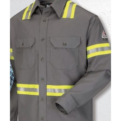 Bulwark™ 7 Oz. Enhanced Visibility Uniform Shirt - Gray