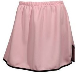 Girl's 10 Oz. Stretch Double Knit Poly A Line Skirt w/Trim (No Pleat)