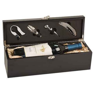 Black Wine Bottle Box Set