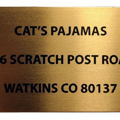 2" x 3" - Custom Aluminum Plate