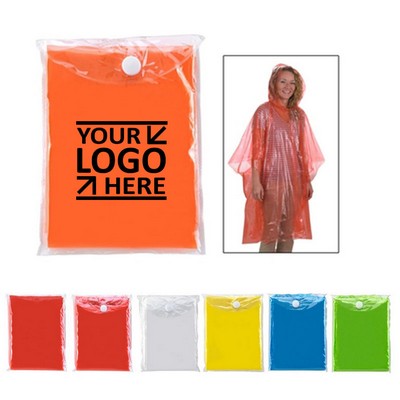 Adult Disposable Rain Poncho