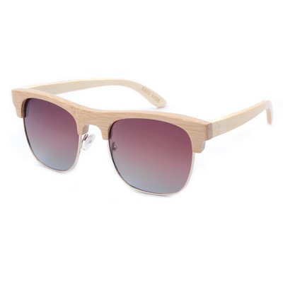 Bamboo Sunglasses - Brown Polarized Lenses - Bamboo Frames