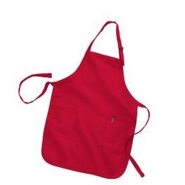 7.5 Oz. Twill Fabric Cotton/Poly Adjustable Fit Apron w/Sewn-On Buckle