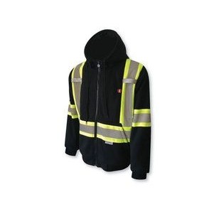 Black Heated Safety Hoodie