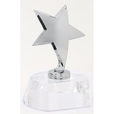 Optical Crystal Star Trophy (4 ½" x 5 ¾")