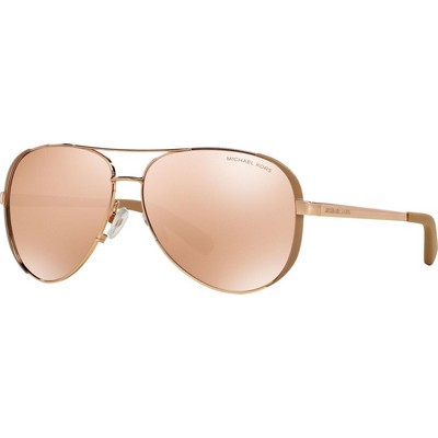 Michael Kors® Women's Rose Gold Pilot Sunglasses