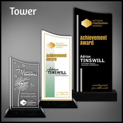 9" Tower Black Budget Acrylic Award