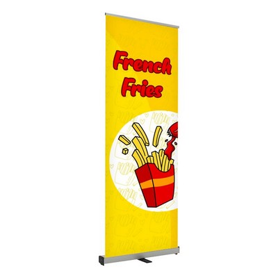 French Fries Pre Printed Roll Fx Banner 24" x 80" - Yellow