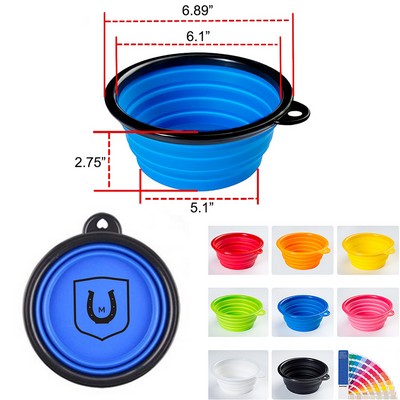 Silicone Pet Bowl Collapsible