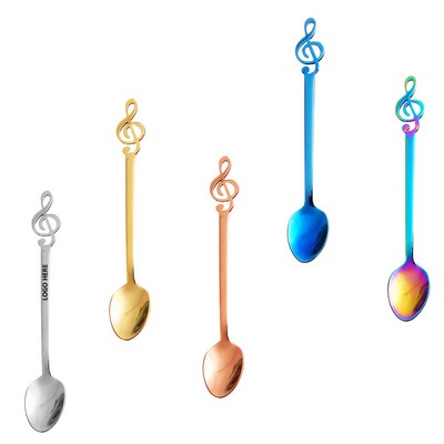 5.31'' Music Note Dessert Coffee Spoon