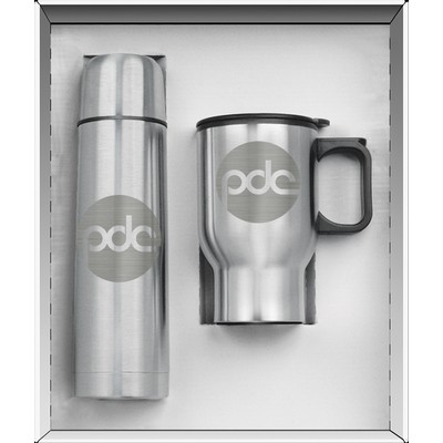 2 Piece Steel City Super Thermos Saver Set - Laser Etched