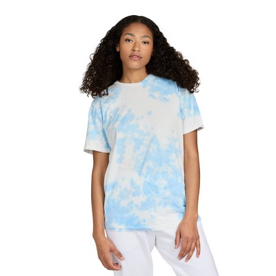 Unisex Short Sleeve Cloud Tie Dye Crew Shirt