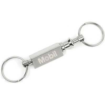 Quick Release key ring pull apart key chain