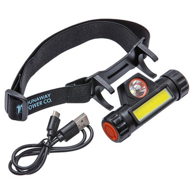 Best Buddy Tools® Nightline COB + LED Rechargeable Headlamp