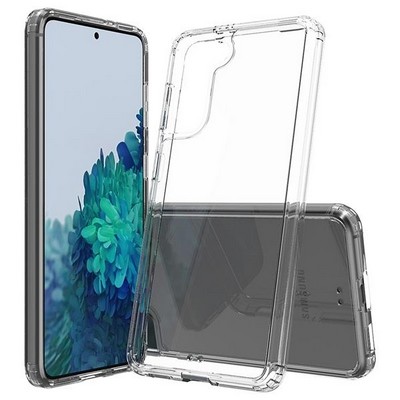 Samsung S21 Plus Clear Hard Shell Case w/TPU Bumpers