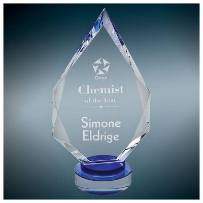 Kent Diamond Crystal Award, 10 1/4"H