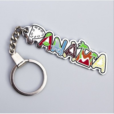 Custom Enamel Advertising Word Key Chain