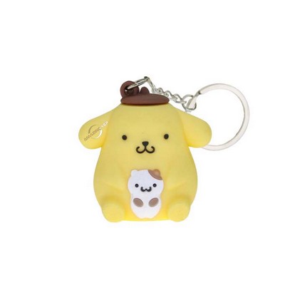 High Quality 3D Soft PVC Keychain Lovely Dog