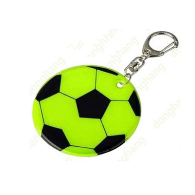 Football Shape Reflective Keytag