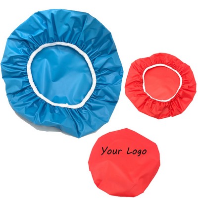 Reusable PVC Plastic Shower Cap Elastic Bathing Spa Caps