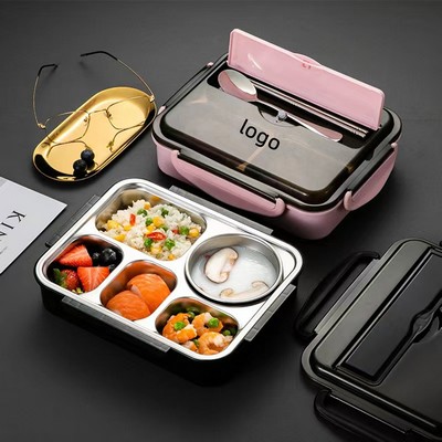 Stainless Steel- Leak-Proof, 5-Compartment Bento-Style Kids Lunch Box ¨C Ideal Portion Sizes for eve