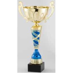 18" Assembled Gold/Blue Cup Trophy