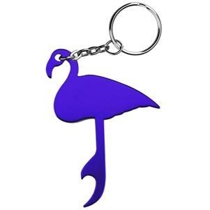 Flamingo Bird Bottle Opener Keychain