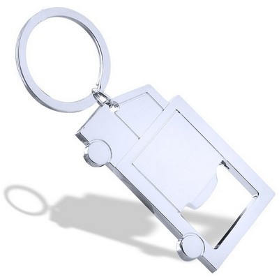 Truck Shape Bottle Opener Keychain