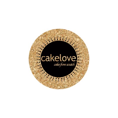 4" Econo Circle Cork Coaster