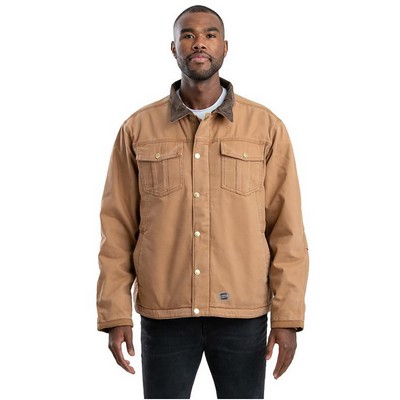 Berne Apparel Unisex Vintage Washed Sherpa-Lined Work Jacket