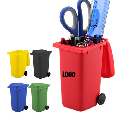 Mini Plastic Bin Pen Holder