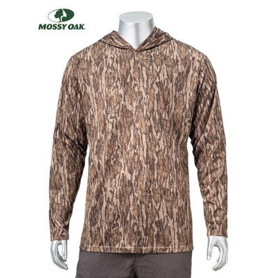 4.4 oz. Mossy Oak® Men's Polyester Interlock Hooded T-Shirt