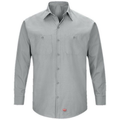 Red Kap® Men's Long Sleeve Work Shirt w/MIMIX™ - Gray