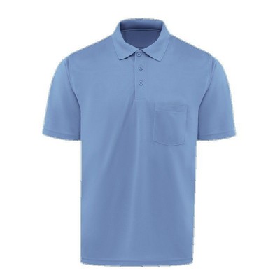 Red Kap™ Men's Performance Knit® Polo w/Pocket - Medium Blue