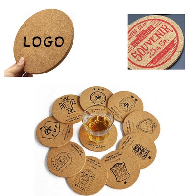 3 1/2" Cork Coasters