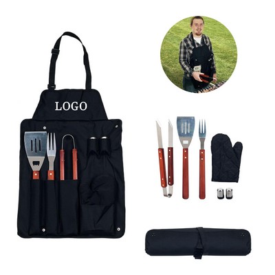 BBQ Apron and 3-piece BBQ Set