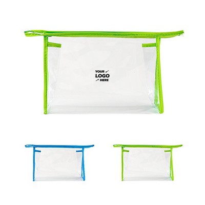 Transparent Waterproof Cosmetic Bags With Zipper