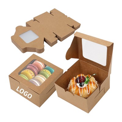 4 Inch Bakery Boxes with Window