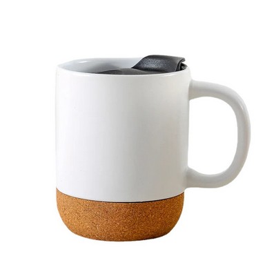 12 oz. Cork Base Ceramic mug