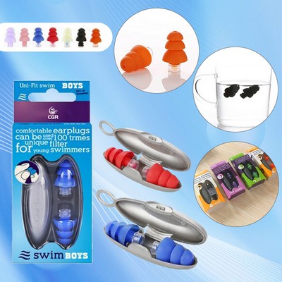 Triple-Layer Sound-Blocking Silicone Earplugs